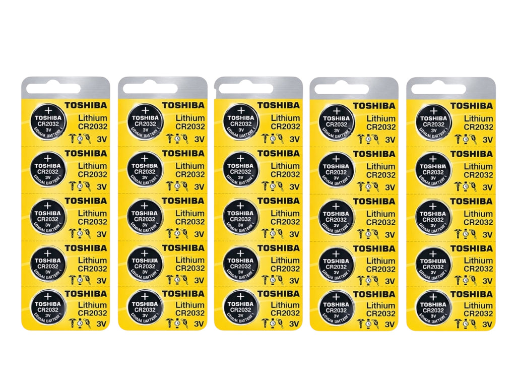 Toshiba - CR2032 - 3V Lithium Battery (25 Pack)