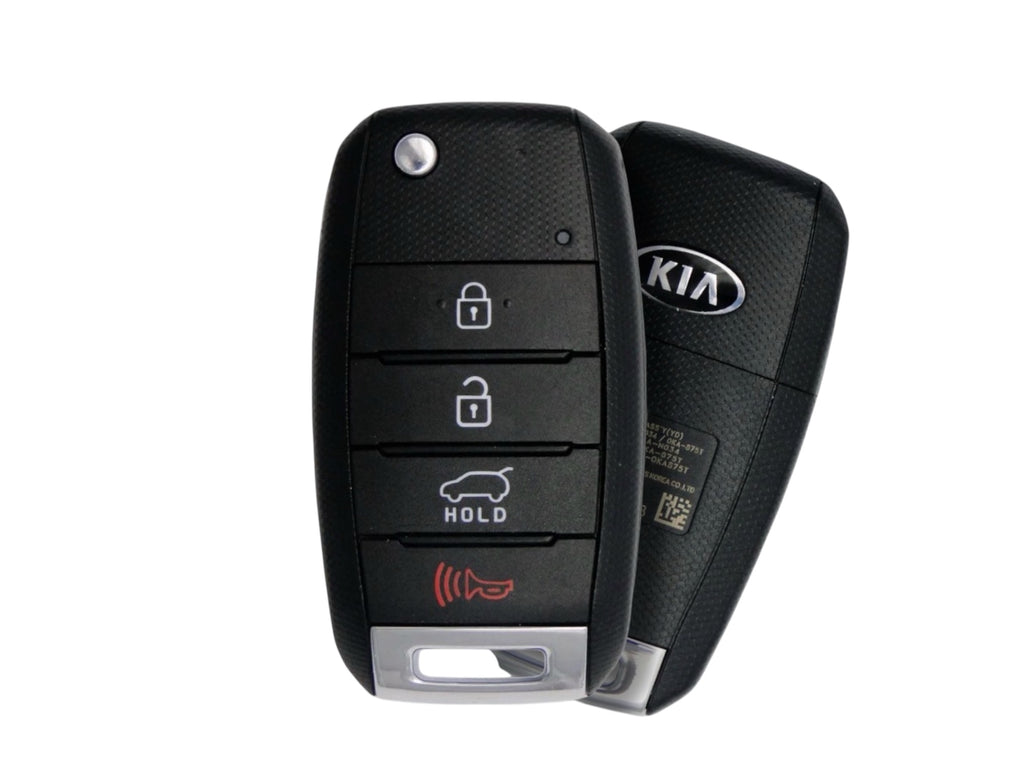 14-19 Kia Soul Flip Key 4-Button Gen 1 PN: 95430-B2101 / OSLOKA-875T (PS) (OEM Refurb)