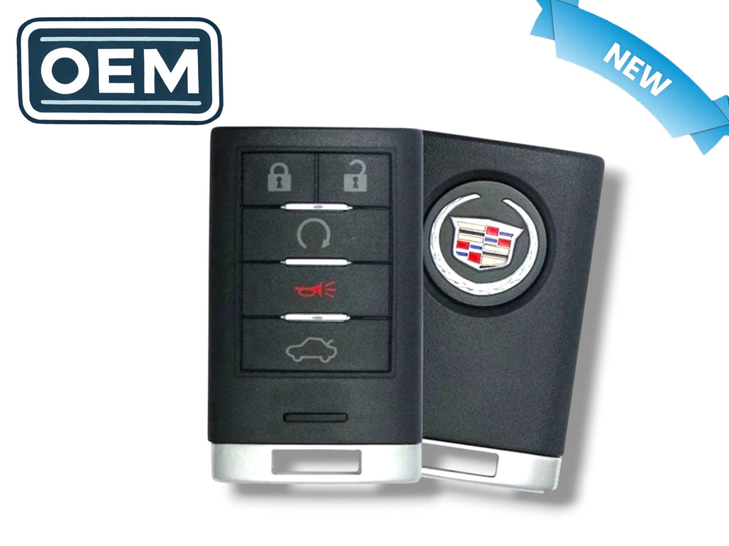 08-15 Cadillac CTS STS Smart Key 5-Button PN: 25943677 / M3N5WY7777A (OEM)