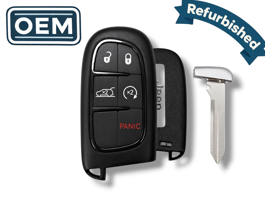 14-23 Jeep Cherokee Smart Key 5-Button PN: 68141580AF / GQ4-54T (OEM Refurb)