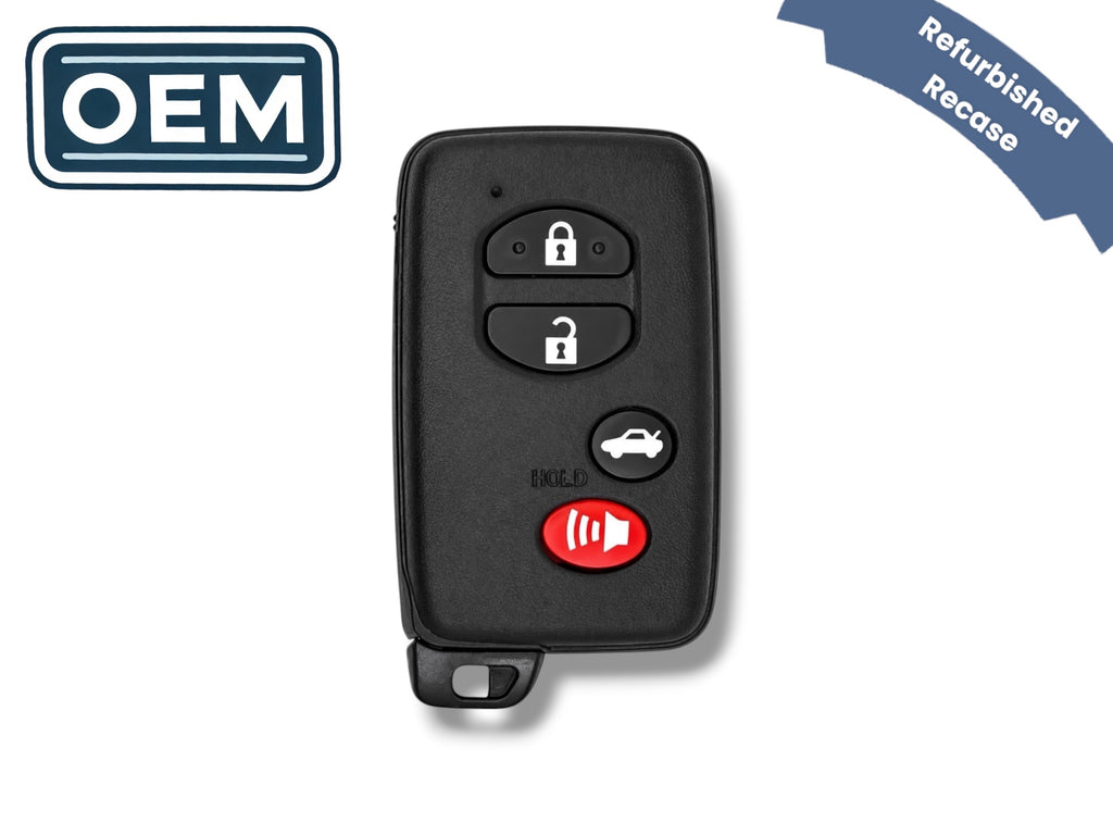 07-13 Toyota Smart Key 4-Button PN: 89904-06130 / HYQ14AAB / E Board- 3370 (OEM Recase)