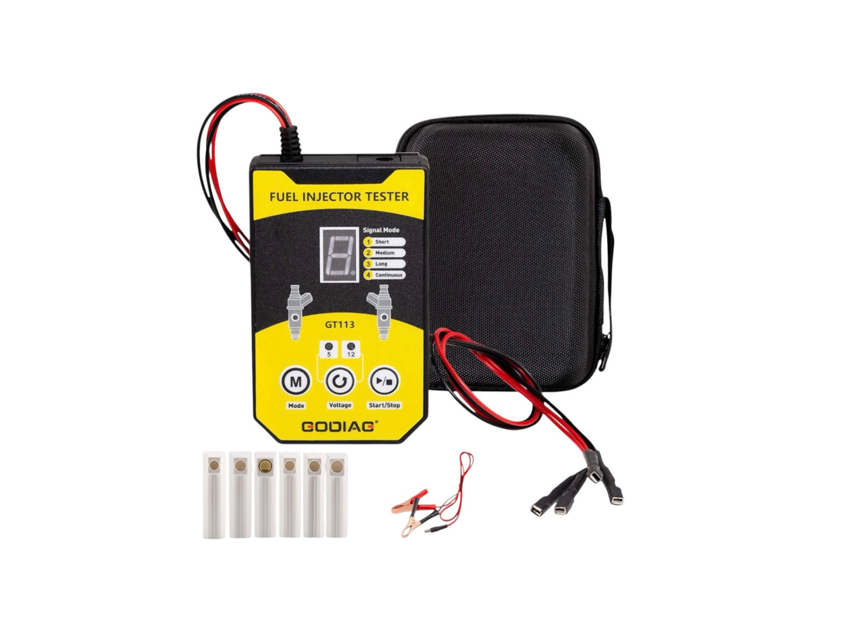 Godiag - GT113 Universal Fuel Injector Tester Cleaner Kit 6 Adapters