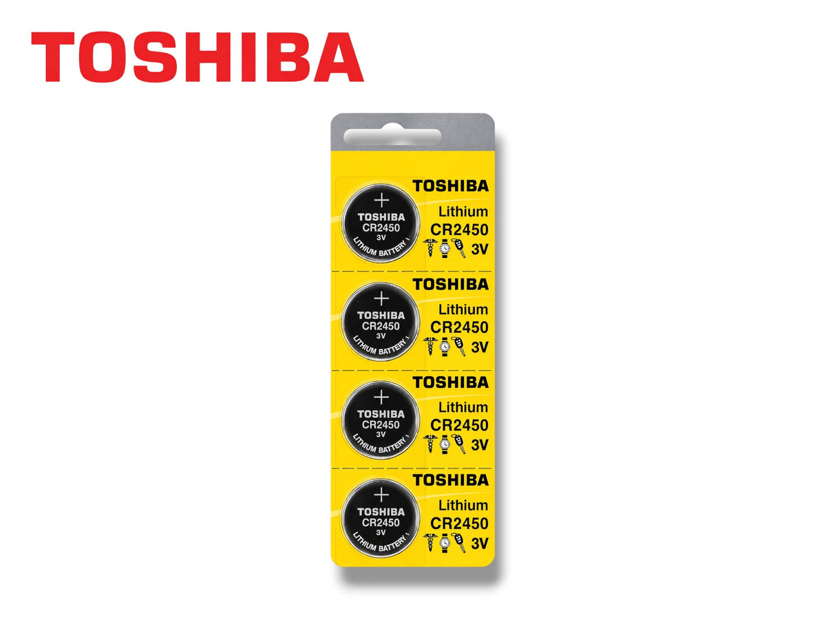 Toshiba - CR2450 - 3V Lithium Battery (4 Pack)