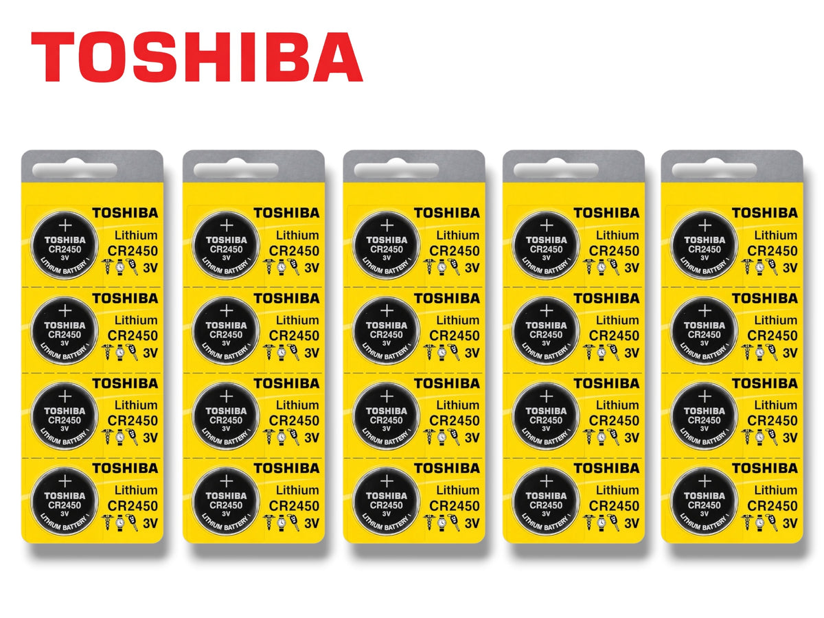 Toshiba - CR2450 - 3V Lithium Battery (20 Pack)
