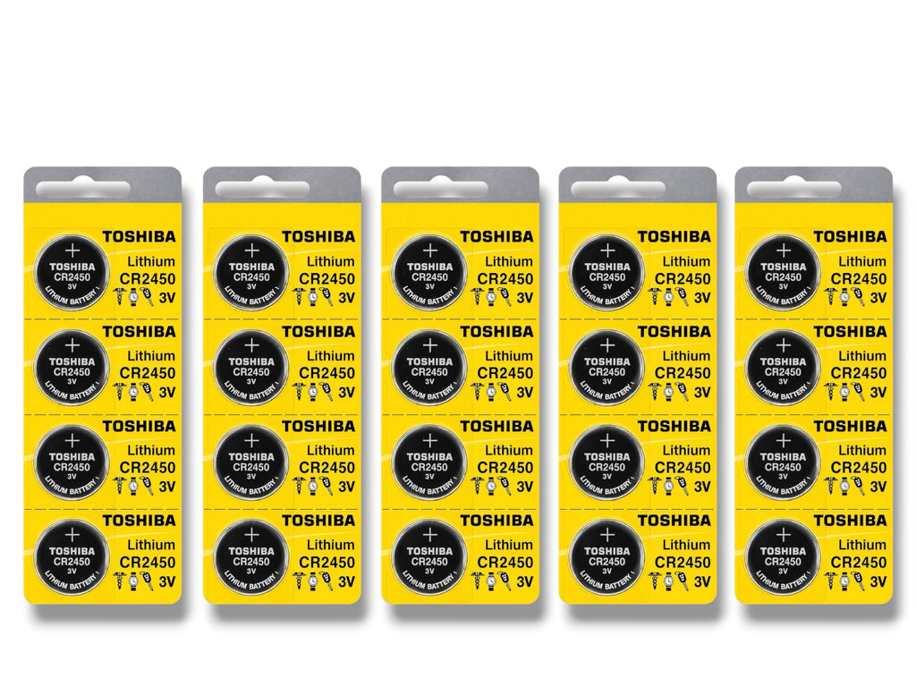 Toshiba - CR2450 - 3V Lithium Battery (20 Pack)