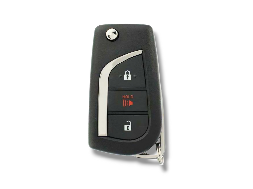 17-18 Toyota Corolla iM Flip Key 3-Button FCC: HYQ12BFA PN: 89070-12C20 (Aftermarket)