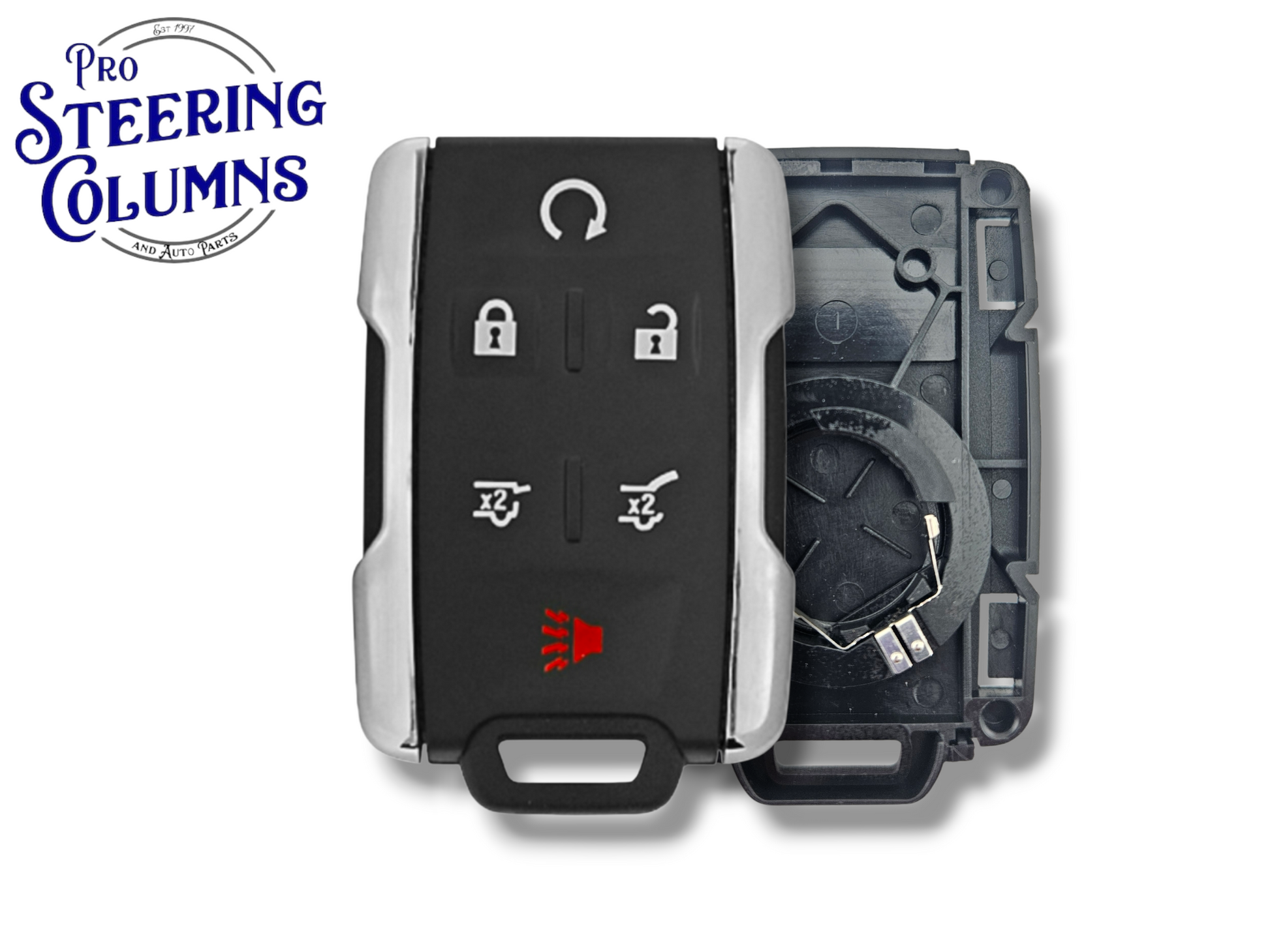 15-20 GM Keyless Entry SHELL 6-Button FCC: M3N-32337100 PN: 13577766 (Chrome) (Aftermarket)