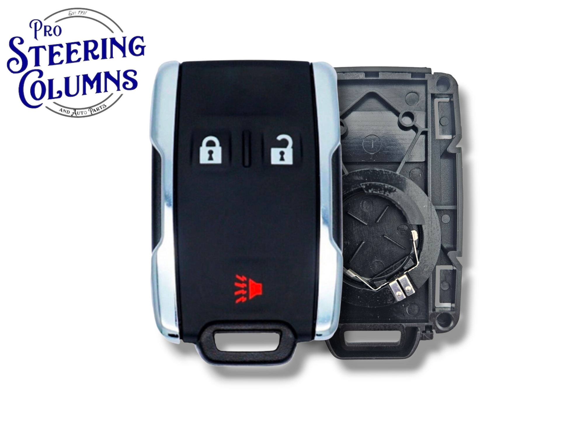 14-22 GM Keyless Entry SHELL 3-Button FCC: M3N-32337100 PN: 13577770 (Chrome) (Aftermarket)