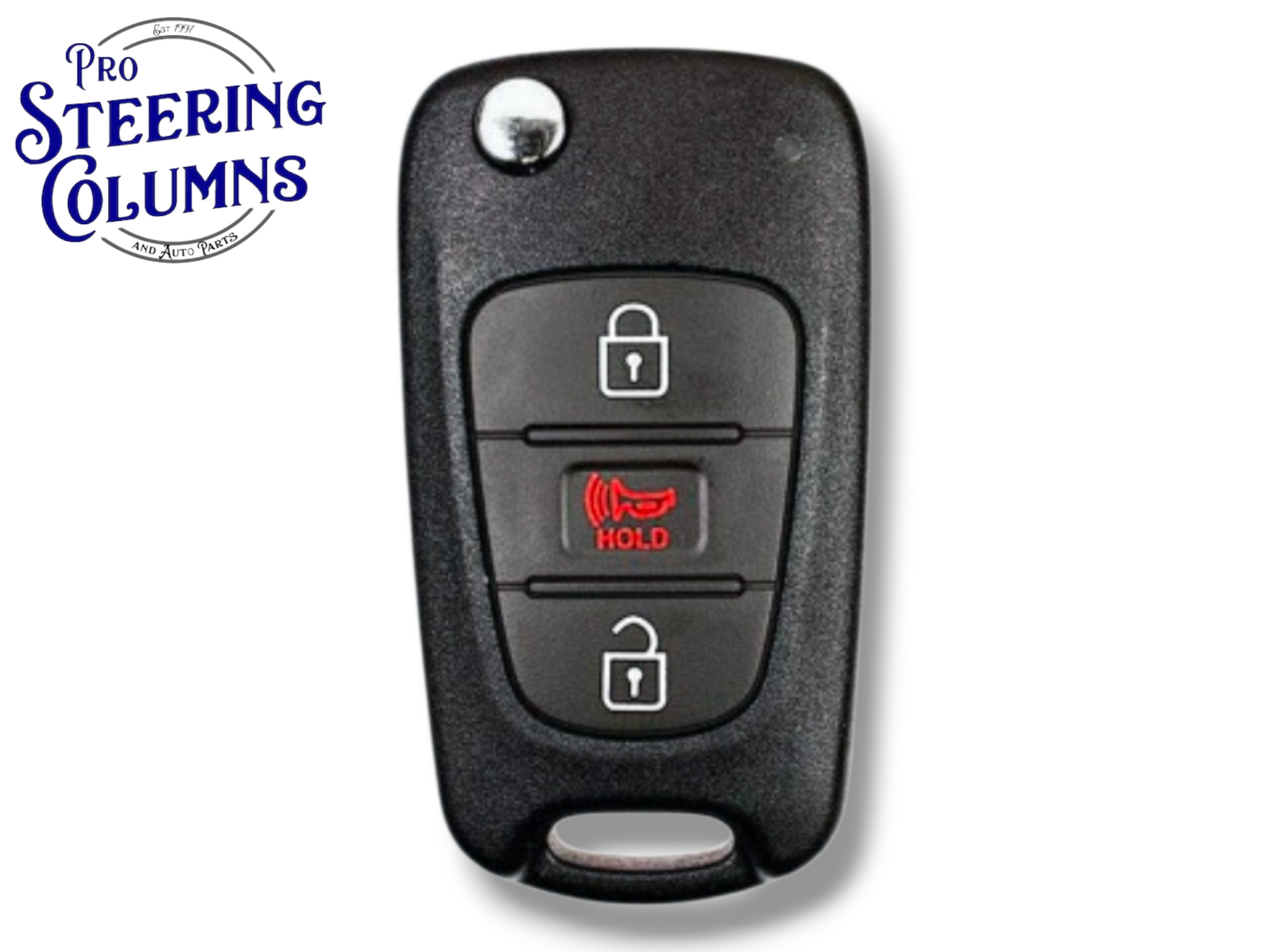 10-13 Kia Soul Flip Key 3-Button FCC: NY0SEKSAM11ATX PN: 95430-2K250 (Aftermarket)