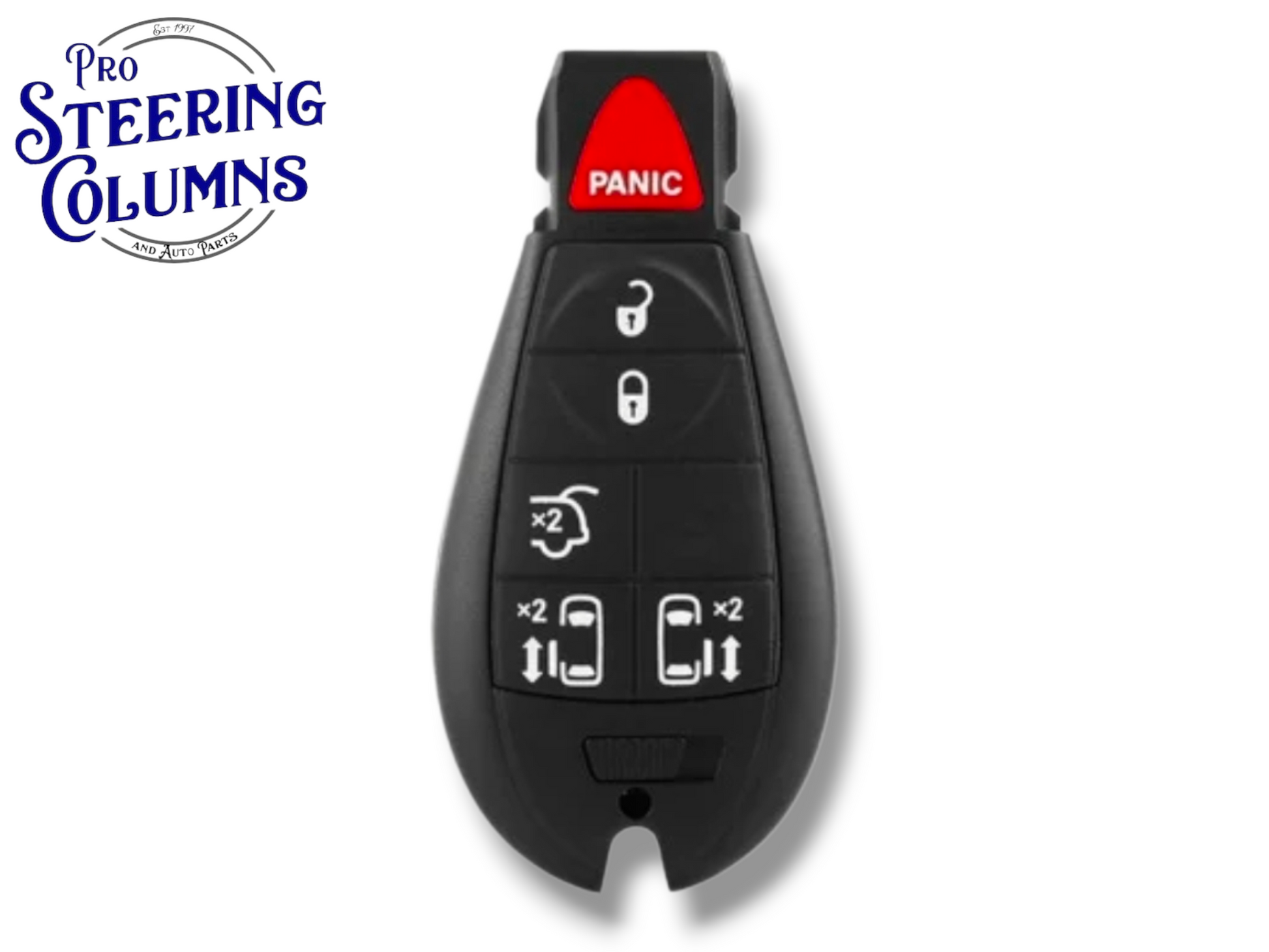 08-17 Chrysler Dodge Jeep VW Fobik Remote 6-Button / IYZ-C01C / 433 MHz (Aftermarket)