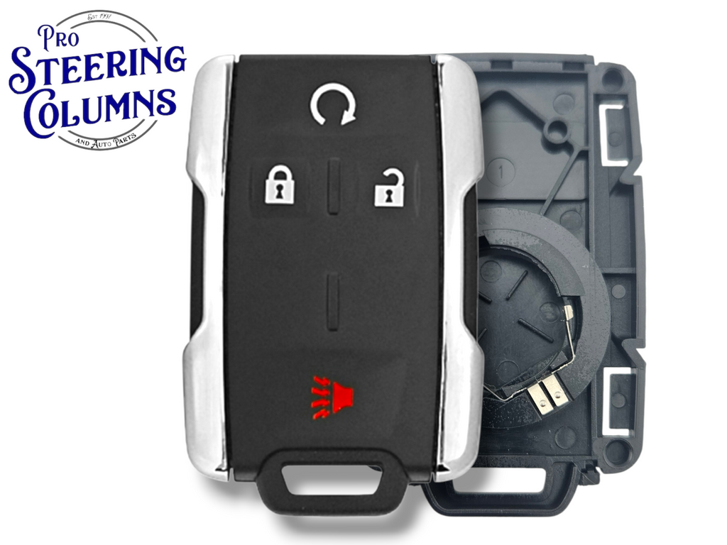 14-22 GM Keyless Entry Remote SHELL 4-Button M3N-32337100 PN: 13577770 (Silver) (Aftermarket)