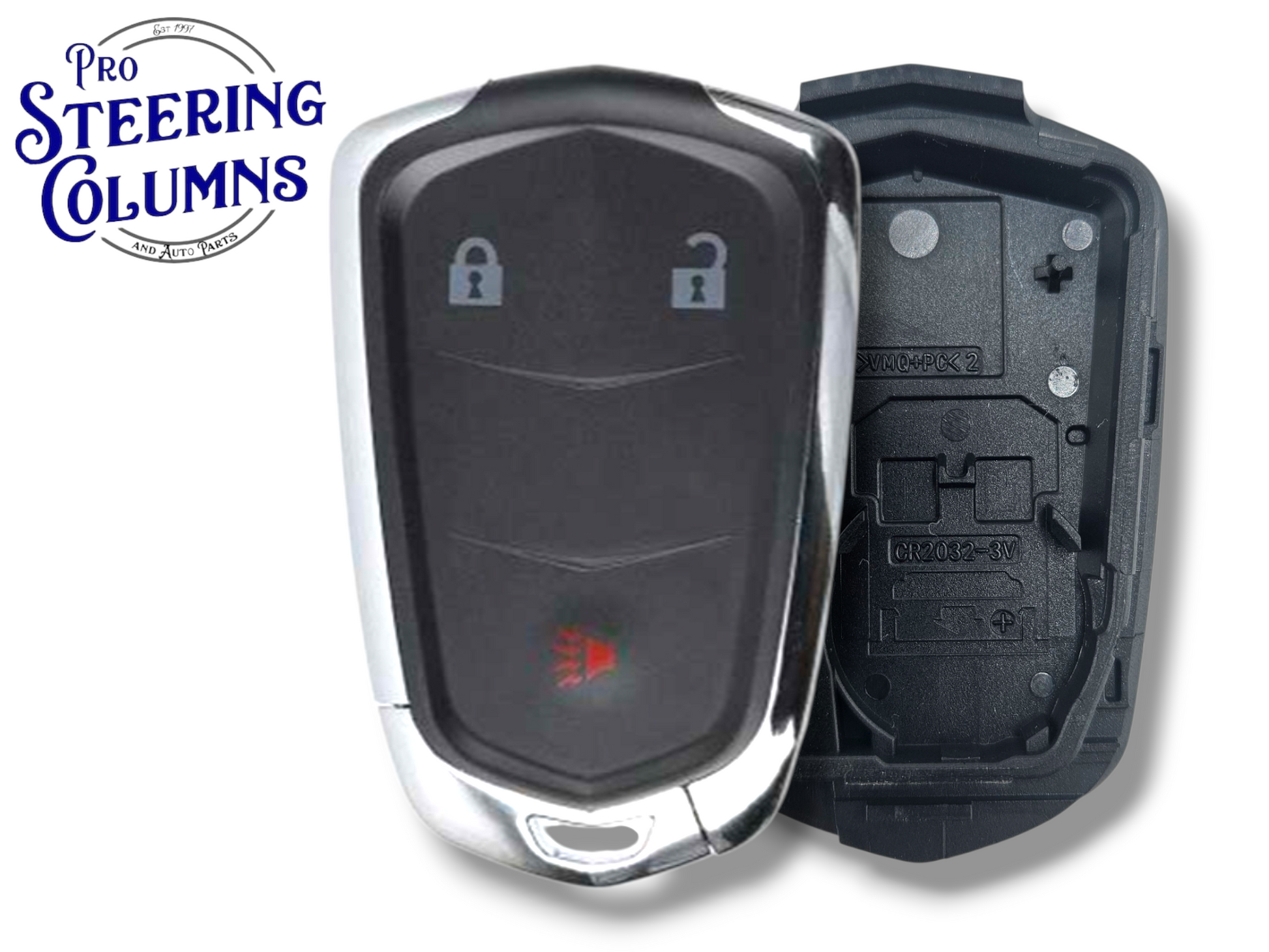 14-19 Cadillac Smart Key SHELL 3-Button HYQ2AB / HYQ2EB (Aftermarket)