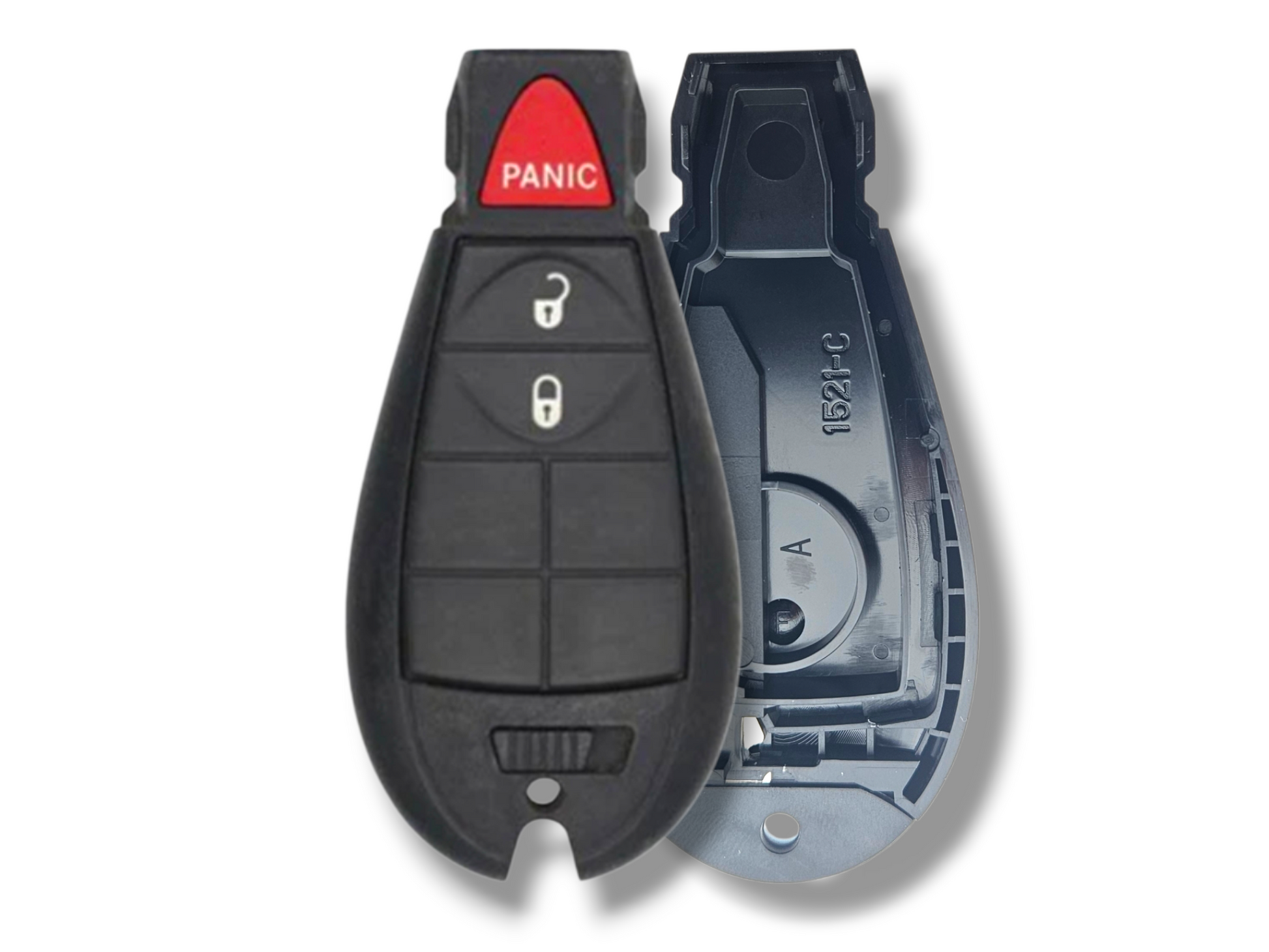13-20 Dodge Jeep Fobik Key SHELL 3-Button GQ4-53T / PN: 68508720AA (Aftermarket)
