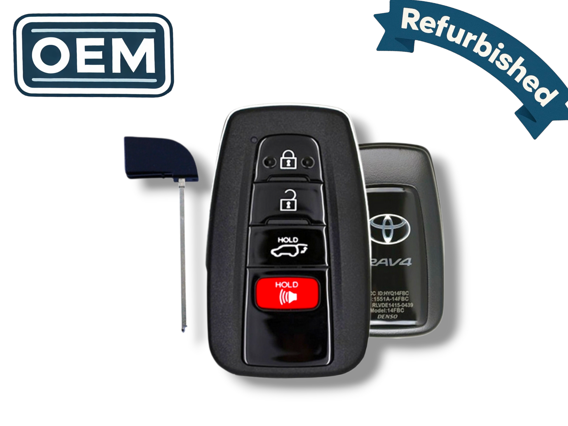 19-22 Toyota Rav4 Smart Key 4-Button PN: 8990H-0R030 / HYQ14FBC (OEM Refurb)