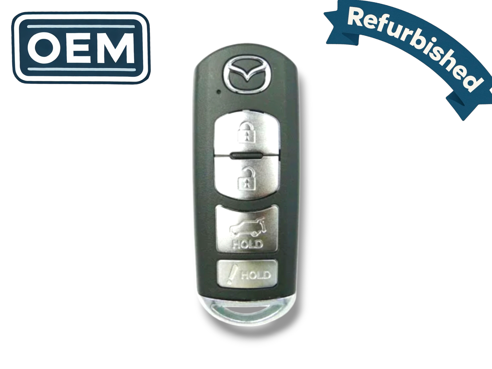 16-19 Mazda CX-5 CX-9 Smart Key 4-Button PN: TKY2-67-5DY / WAZSKE13D01 (OEM Refurb)