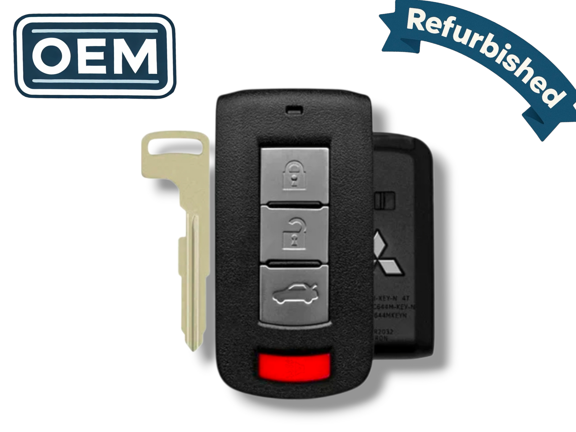 08-17 Mitsubishi Lancer Smart Key 4-Button PN: 8637B885 / OUC644M-KEY-N (OEM Refurb)