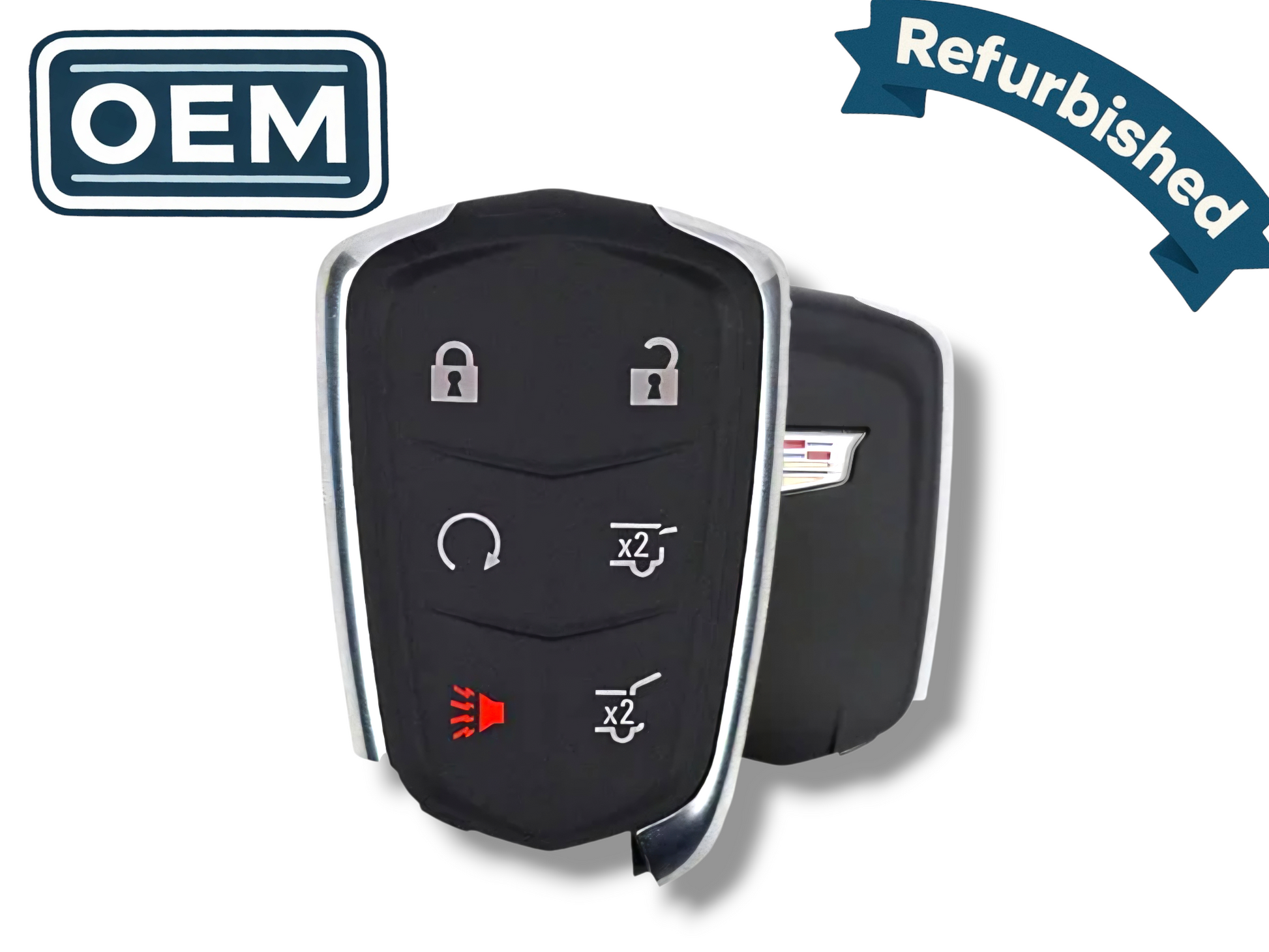 15-20 Cadillac Escalade Smart Key 6-Button PN: 13598512 / HYQ2EB (OEM Refurb)