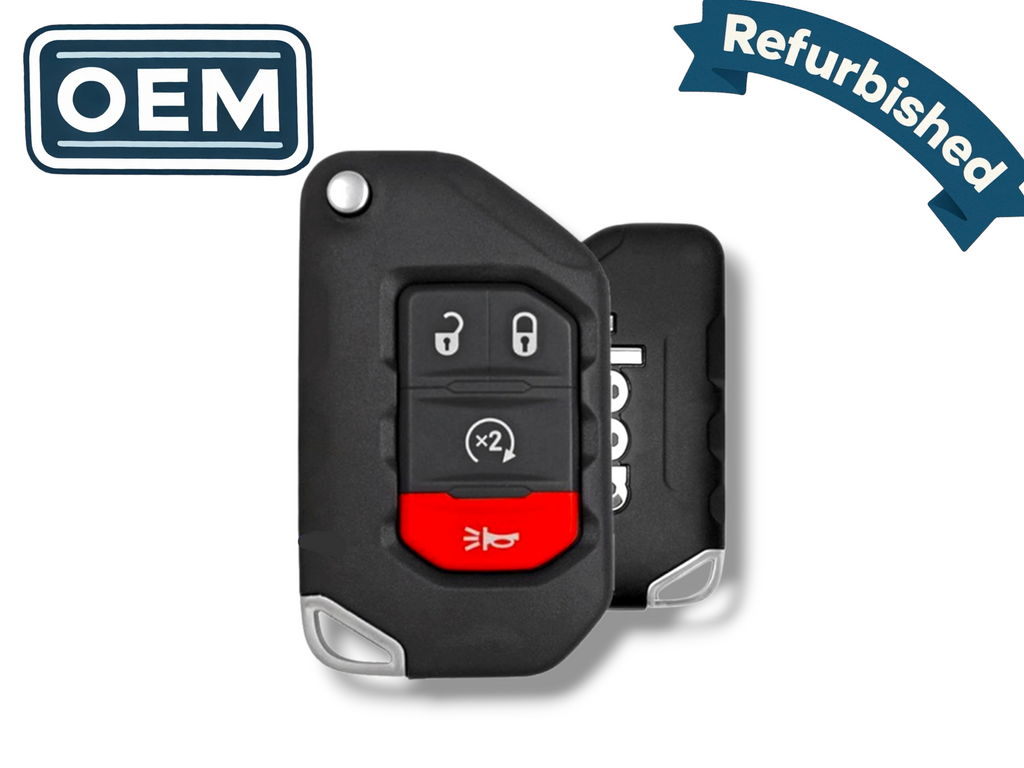 18-25 Jeep Smart Flip Key 4-Button PN: 68416784AA / OHT1130261 (OEM Refurb)