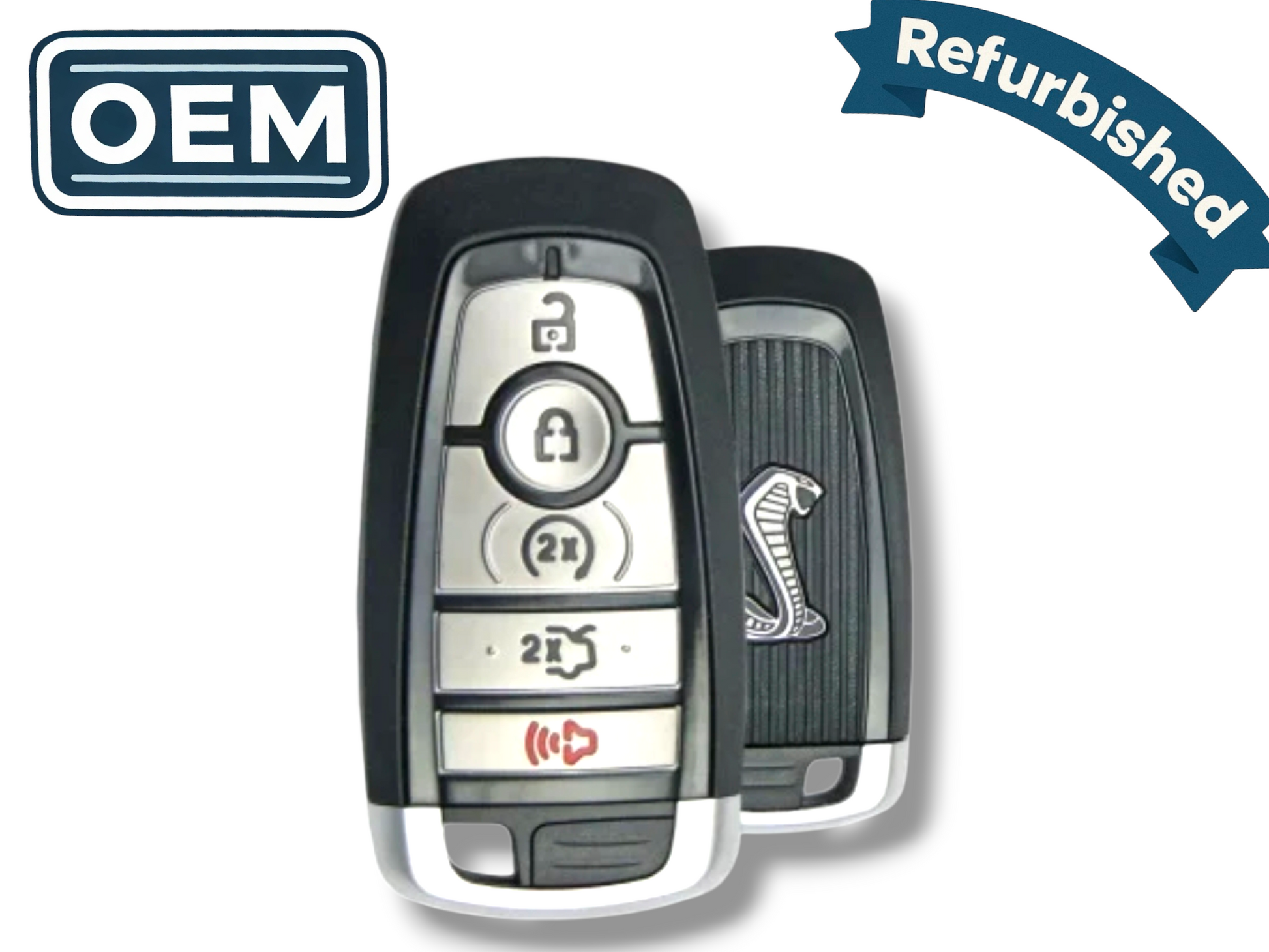 22-24 Ford Mustang Smart Key 5-Button PN: 164-R8325 / M3N-A3C054339 (OEM Refurb)