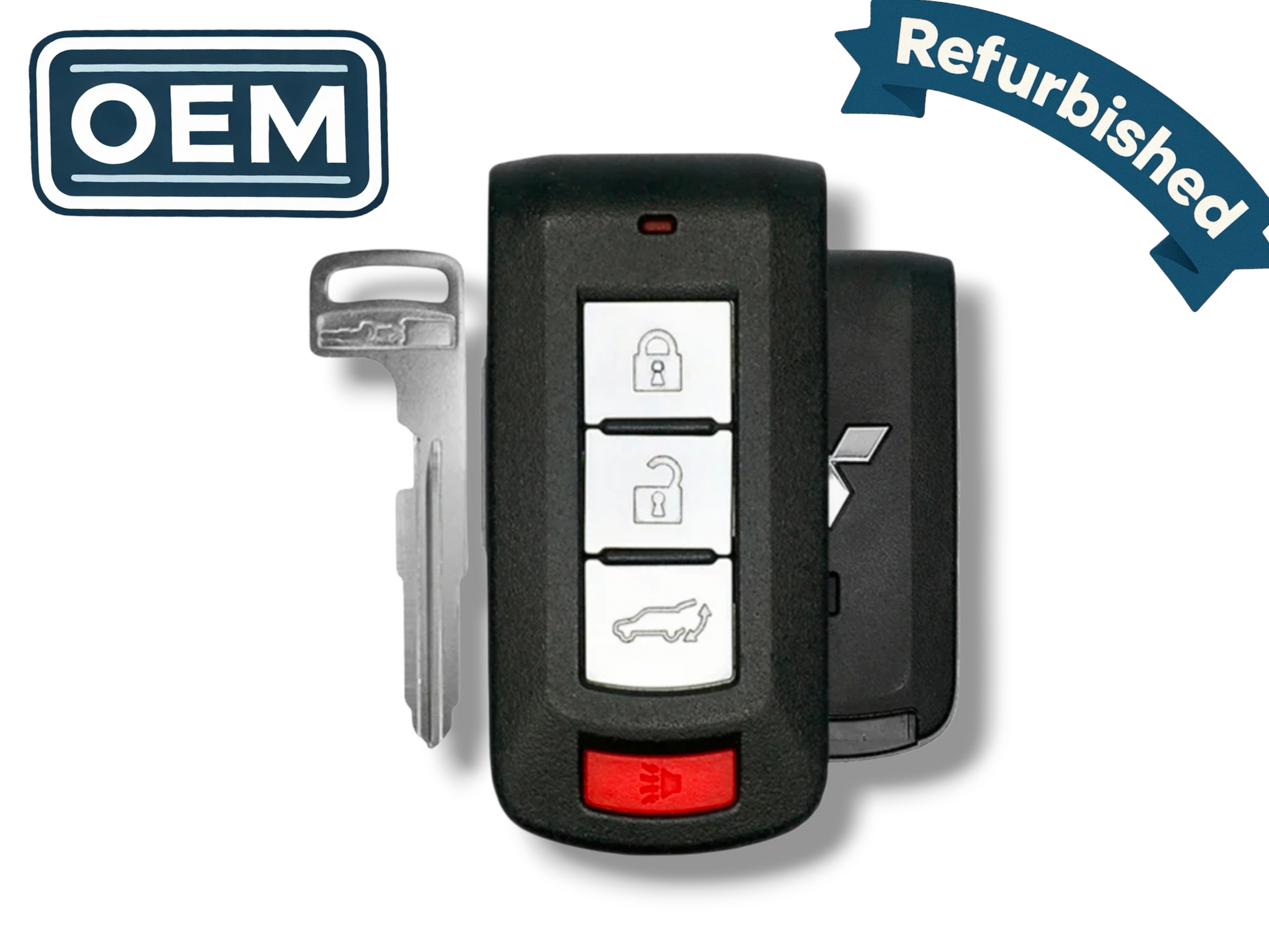 14-20 Mitsubishi Outlander Smart Key 4-Button PN: 8637A817 / OUC644M-KEY-N (OEM Refurb)