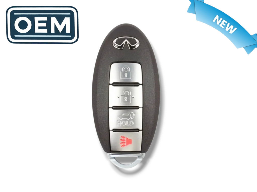 08-10 Infiniti QX56 Smart Key 4-Button PN: 285E3-ZQ30B / CWTWBU624 (OEM)