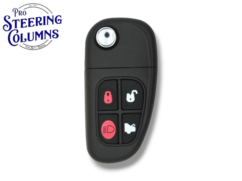 00-09 Jaguar Flip Key 4-Button PN: 1X43-15K601-AB / CWTWB1U243 (Aftermarket)