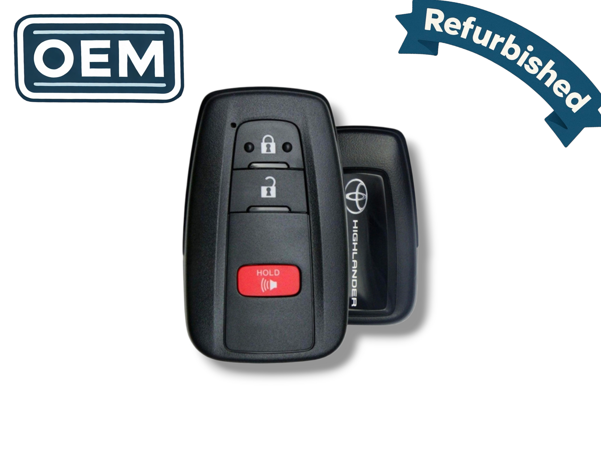 21-22 Toyota Highlander Smart Key 3-Button PN: 8990H-0E360 / HYQ14FLA (OEM Refurb)