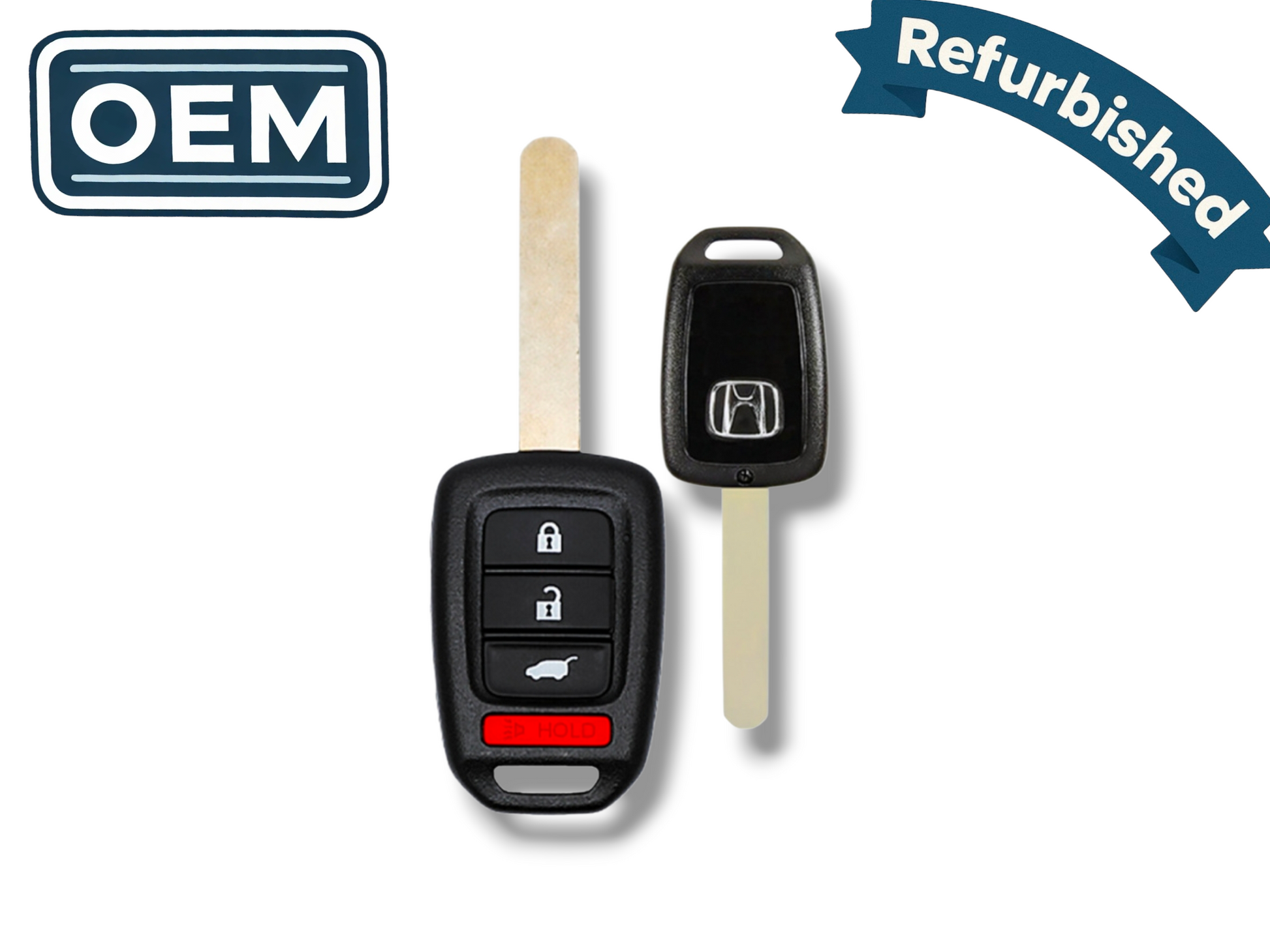 14-21 Honda CR-V / HR-V Remote Head Key 4-Button PN: 35118-T7S-A00 / MLBHLIK6-1T (OEM Refurb)