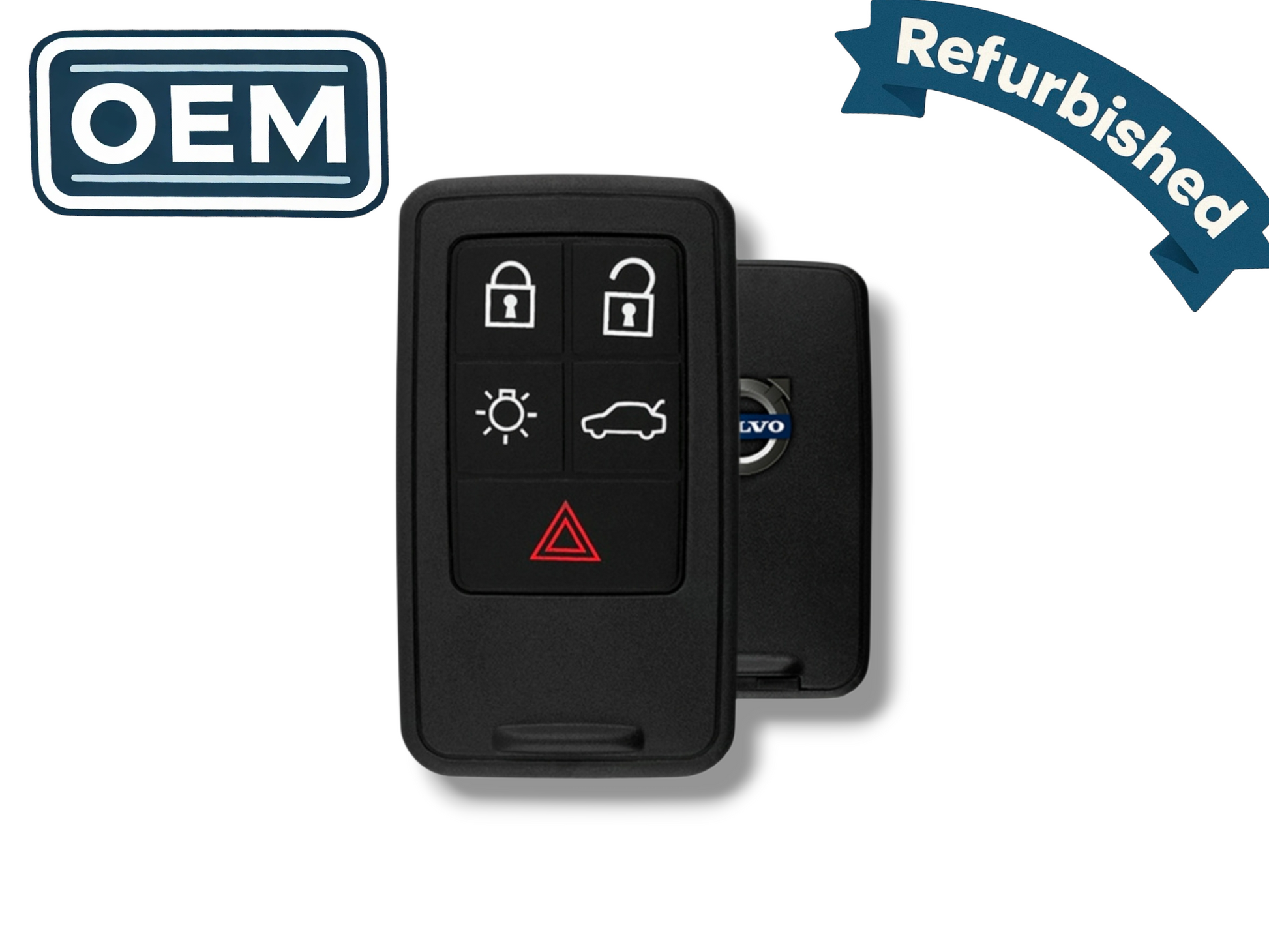 07-17 Volvo Smart Key No Prox 5-Button PN: 30659607 / KR55WK49264 / 433 MHz (OEM Refurb)