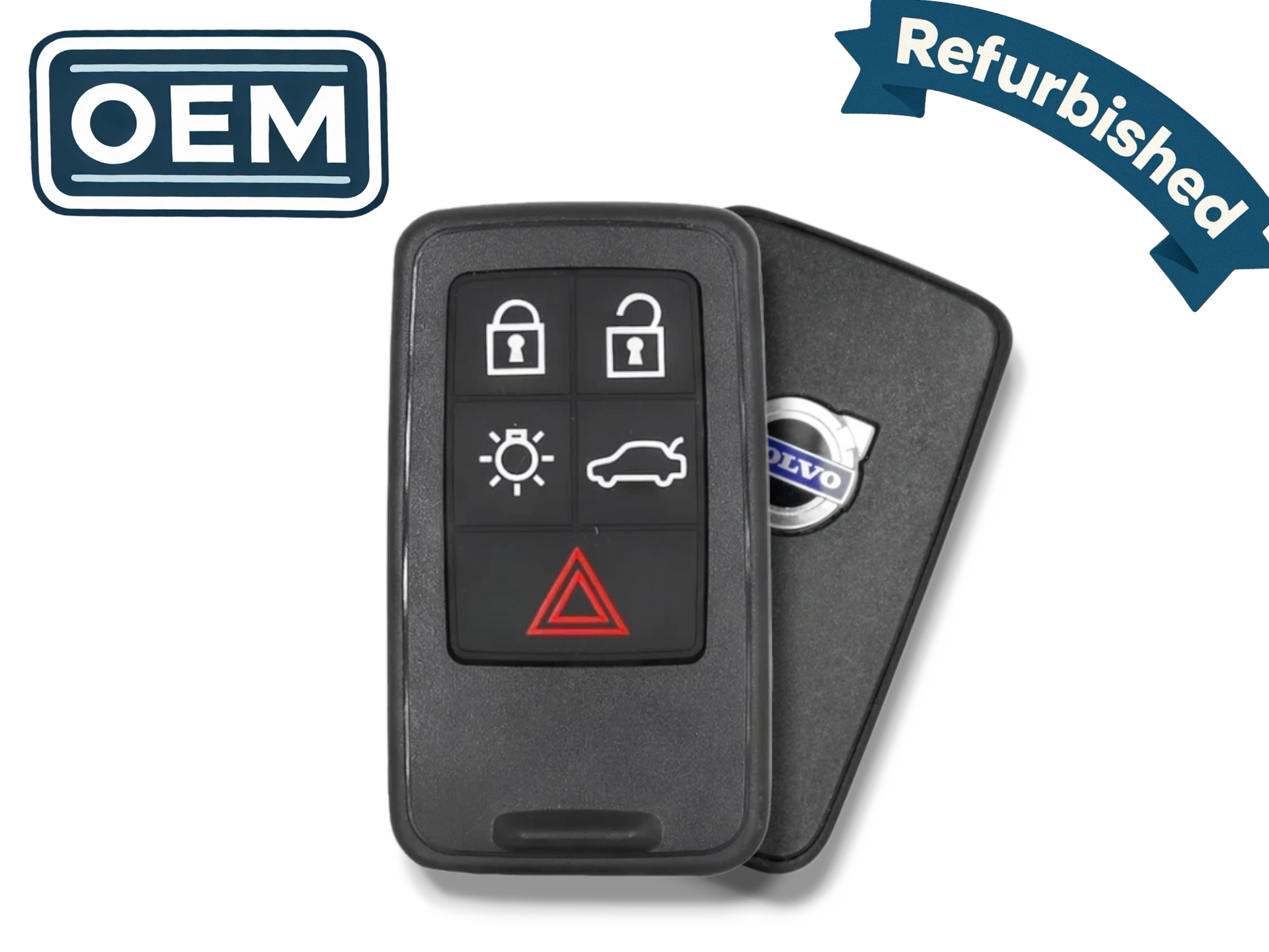 08-18 Volvo Smart Key 5-Button PN: 30659550 / KR55WK49266 / 434 MHz (OEM Refurb)