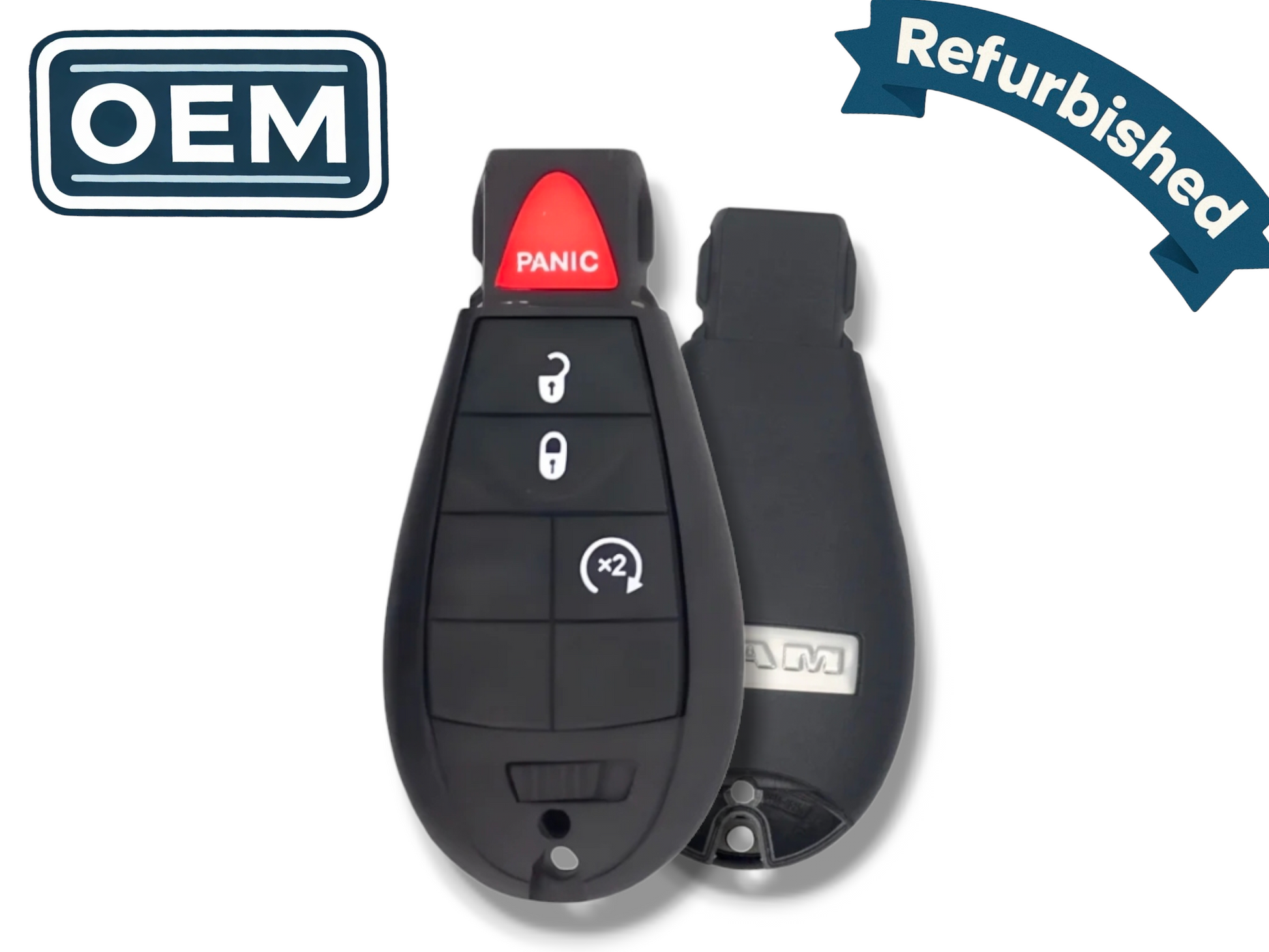 13-24 Ram Fobik Key 4-Button PN: 56046955AG / GQ4-53T (OEM Refurb)