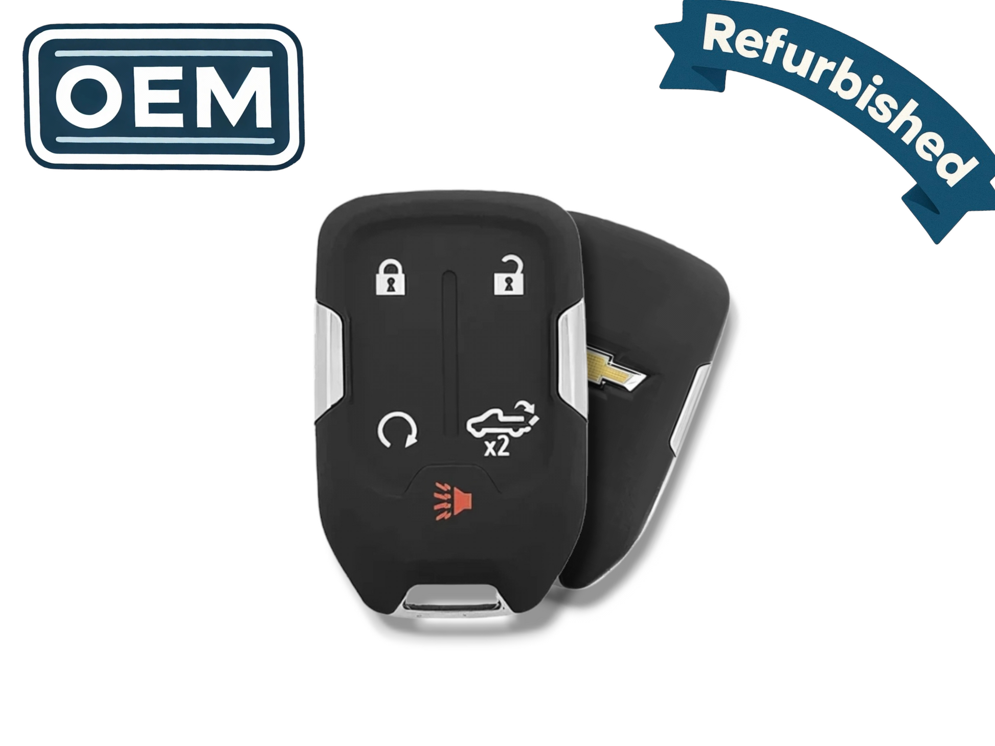 21-23 Chevrolet Silverado Smart Key 5-Button PN: 13522854 / HYQ1ES (OEM Refurb)