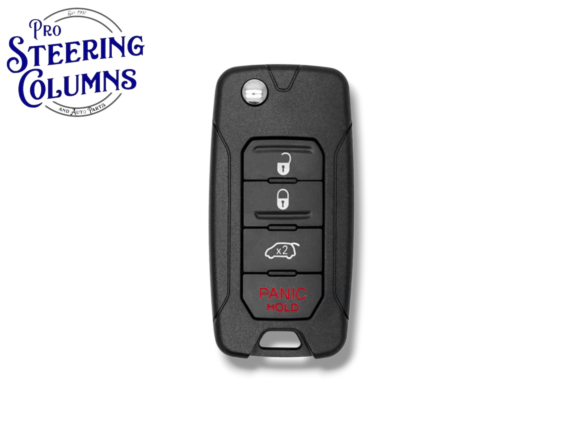 16-21 Jeep Fiat Flip Key 4-Button PN: 65YK41LXHAA / 2ADFTFI5AM433TX (Aftermarket)