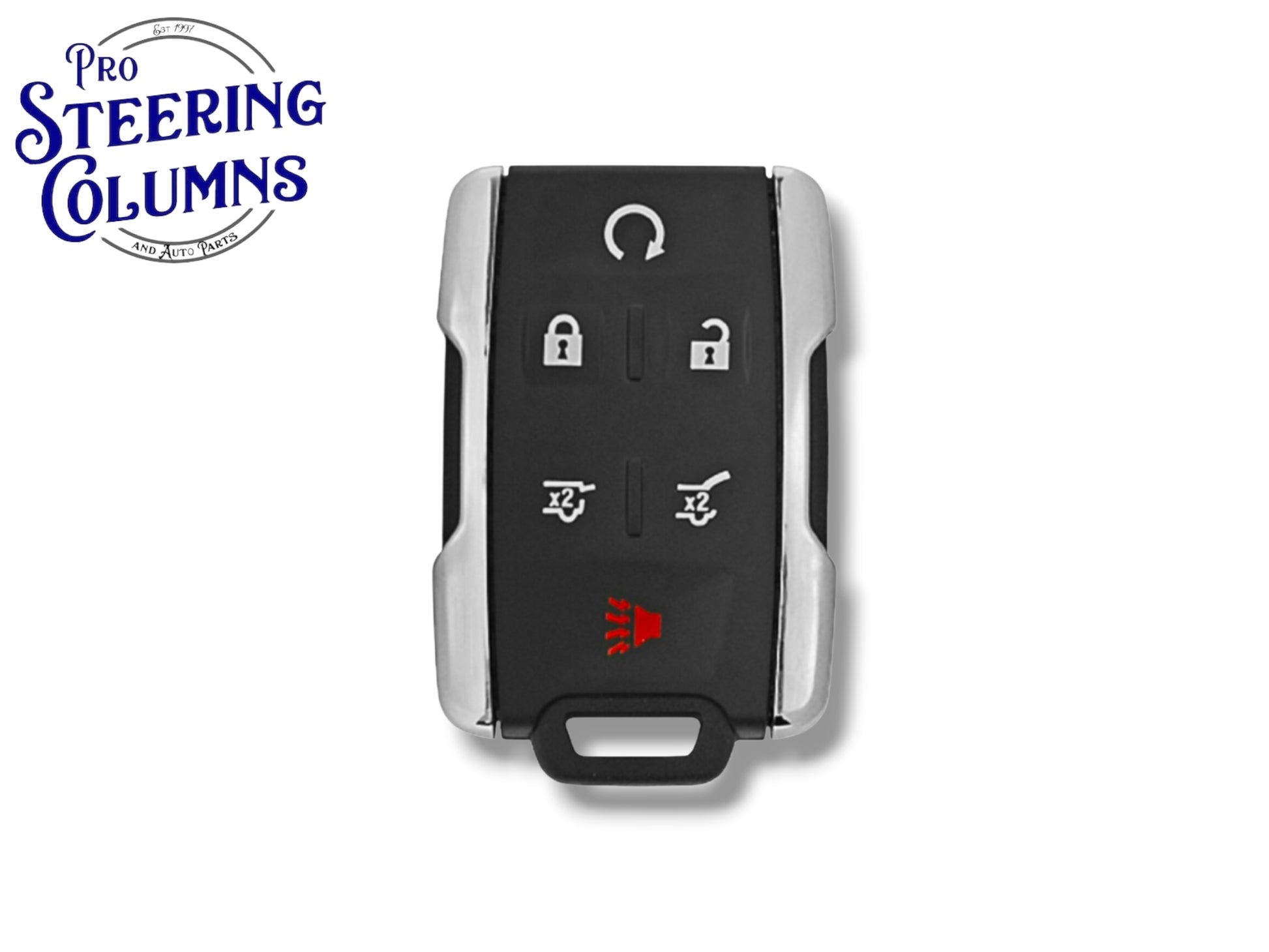 15-20 Chevrolet GMC Keyless Entry Remote 6-Button / PN: 13577766 / M3N-32337100 / Chrome (Aftermarket)yless