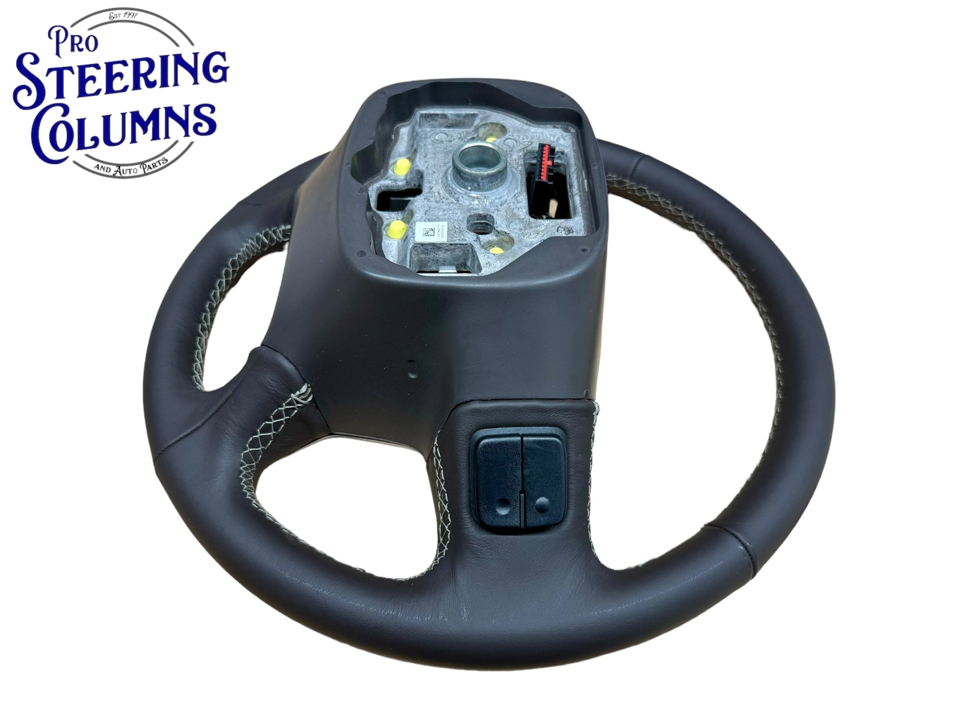 2014-2019 GM Silverado Sierra Tahoe Suburban Yukon Cocoa Brown Leather Steering Wheel New OEM