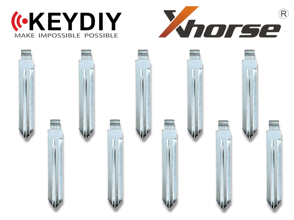 10x Xhorse Keydiy Universal Flip Key Remote Key Blades Nissan DA34 NSN14