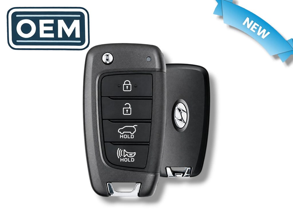 18-21 Hyundai Kona Flip Key 4-Button PN: 95430-J9500 / OSLOKA-450T (OEM)