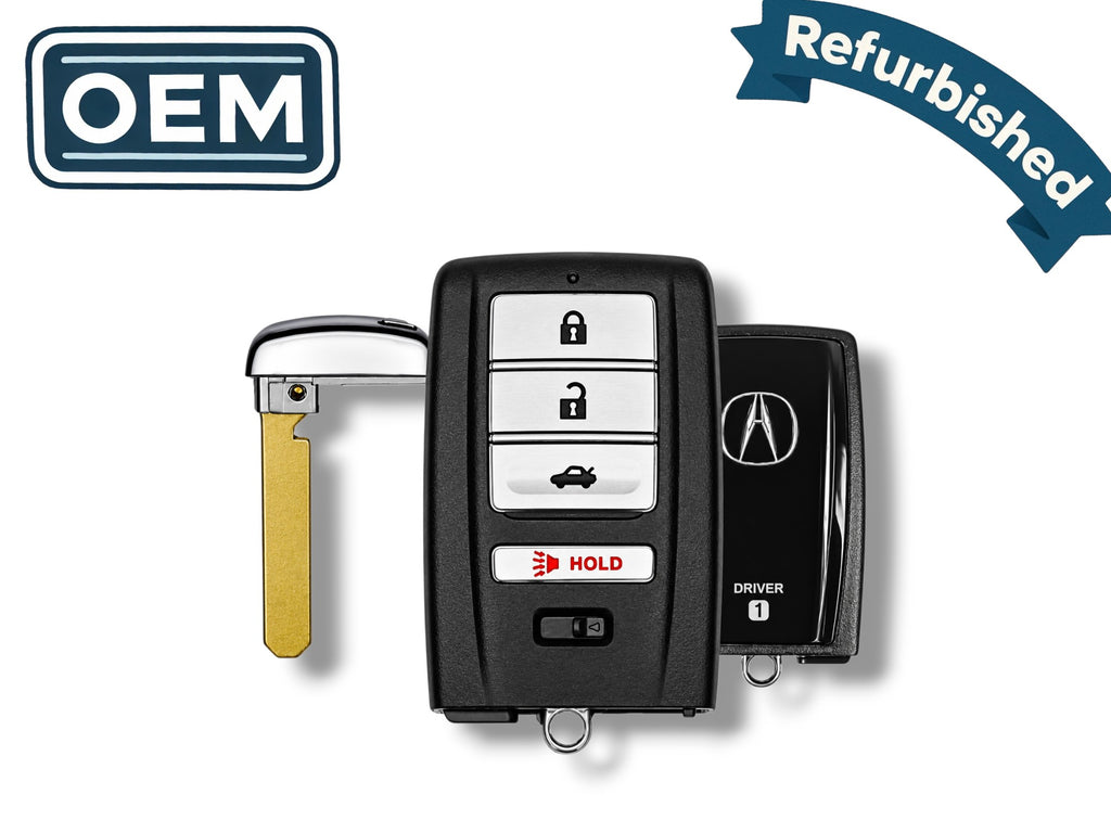 18-20 Acura ILX TLX Smart Key 4-Button PN: 72147-TZ3-A21 / KR5V2X / Memory 1 (OEM Refrurb)