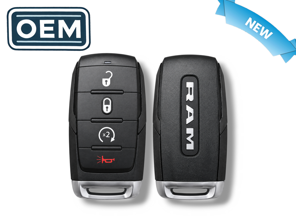19-24 Ram 1500 Pickup Proximity Smart Key 4 Button OHT-4882056 PN: 68575610AA
