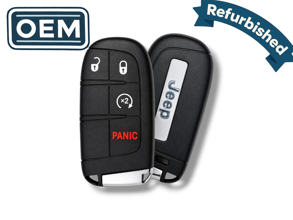 15-22 Jeep Renegade Smart Key 4-Button PN: 6BY88DX9AA / M3N-40821302 (OEM Refurb)
