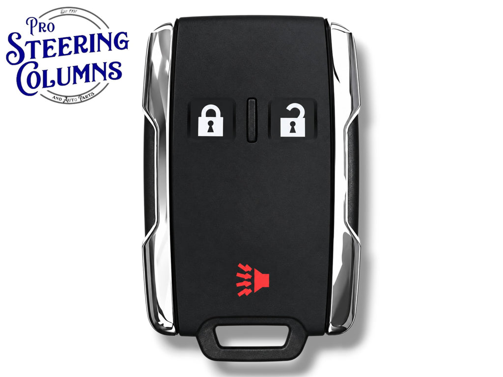 19-24 GM Silverado Keyless Entry Remote 3-Button PN: 13577765 / M3N-32337200 / 433 MHz / Chrome (Aftermarket)