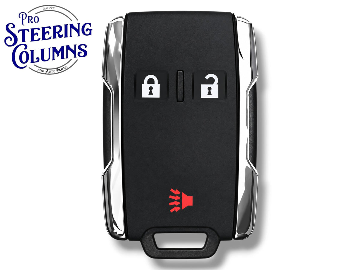 19-24 GM Silverado Keyless Entry Remote 3-Button PN: 13577765 / M3N-32337200 / 433 MHz / Chrome (Aftermarket)