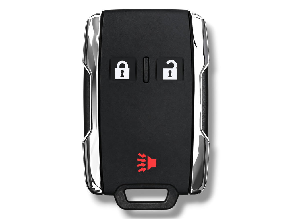 19-24 GM Silverado Keyless Entry Remote 3-Button PN: 13577765 / M3N-32337200 / 433 MHz / Chrome (Aftermarket)
