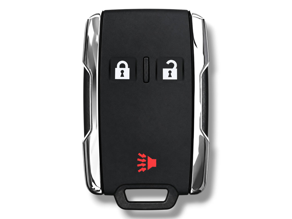 19-24 GM Silverado Keyless Entry Remote 3-Button PN: 13577765 / M3N-32337200 / 433 MHz / Chrome (Aftermarket)