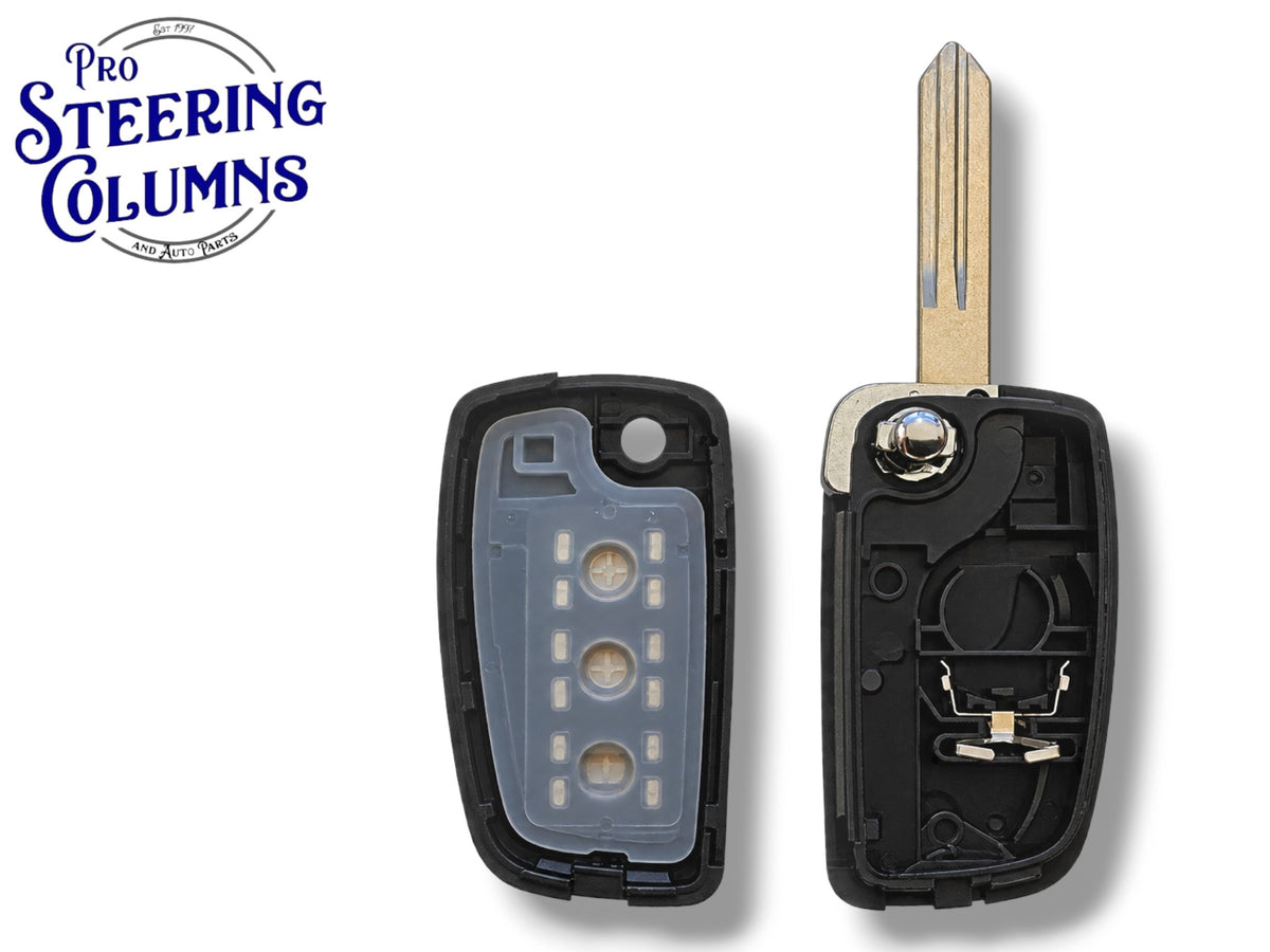14-19 Nissan Rogue Flip Key SHELL 3-Button PN: 28268-4BA1A / CWTWB1G767 (Aftermarket)