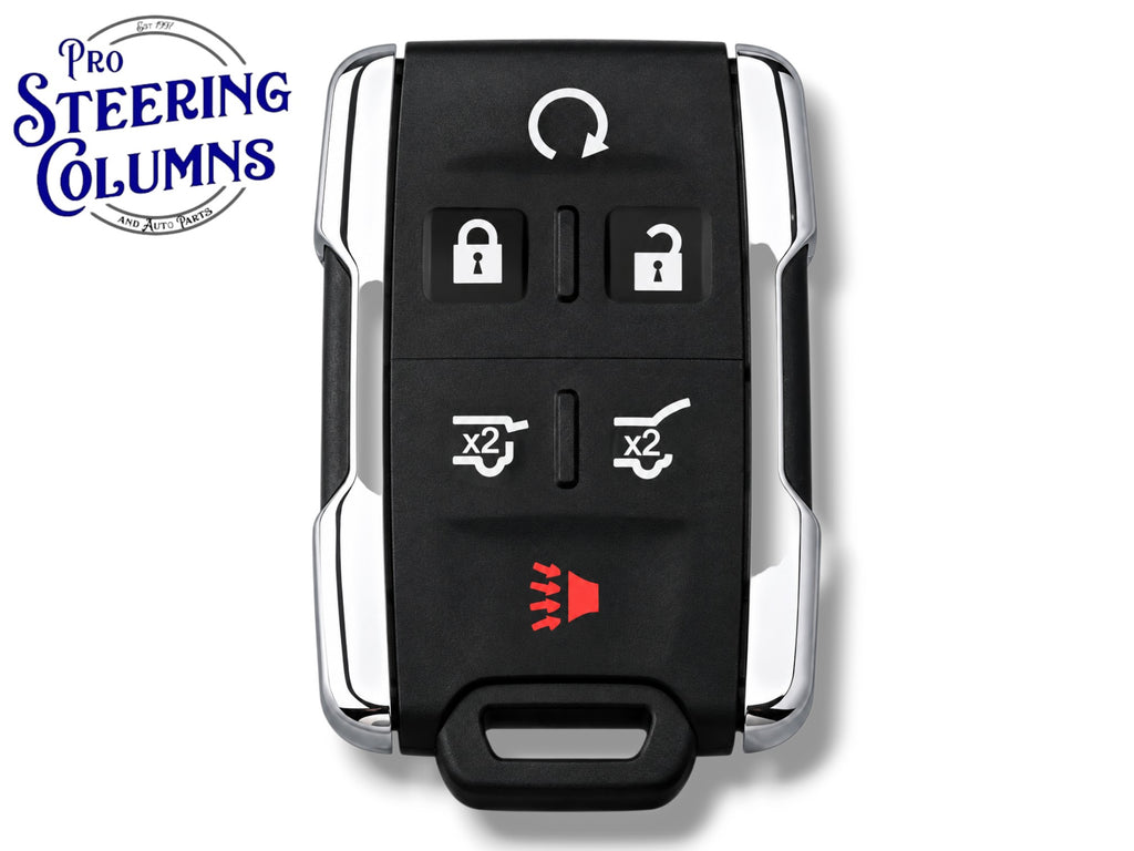 15-20 GMC Chevrolet Keyless Entry Remote 6-Button PN: 13580079 / M3N-32337200 / 433 MHz / Chrome (Aftermarket)