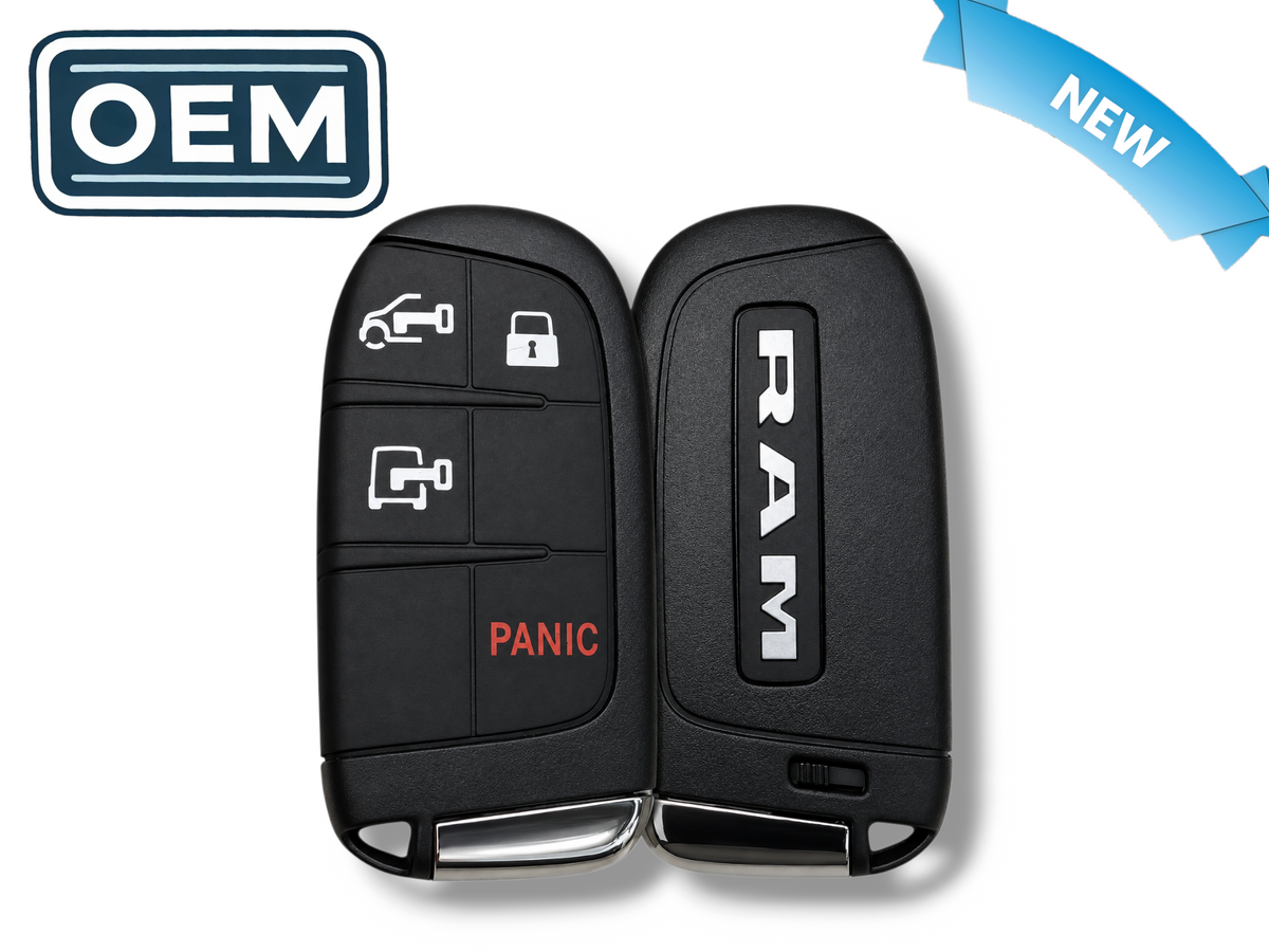 22-26 Ram ProMaster Smart Key 4-Button PN: 7FF24LXHAB / M3N-40821302 (OEM)