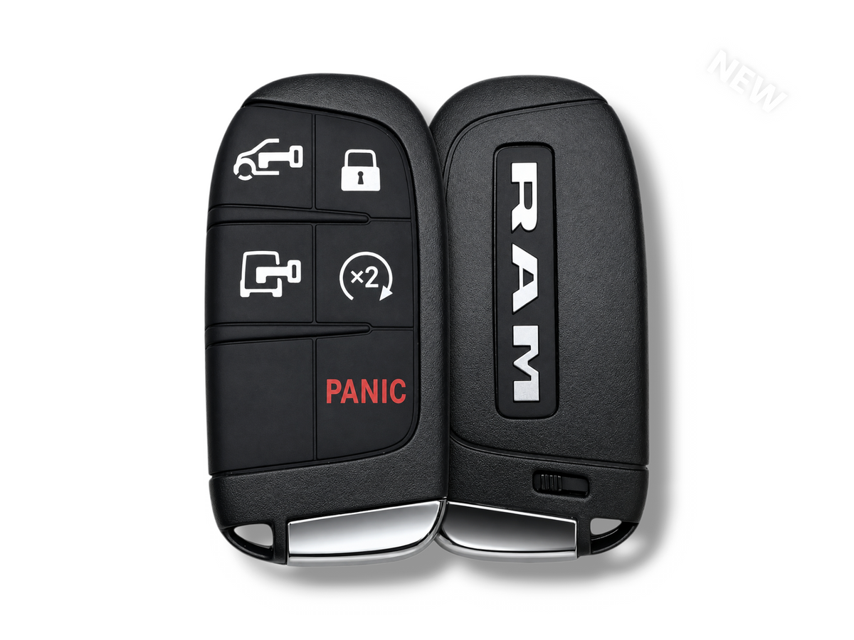 22-26 Ram ProMaster Smart Key Proximity Remote Fob 5 Button New OEM 7FF25LXHAB, M3N-40821302