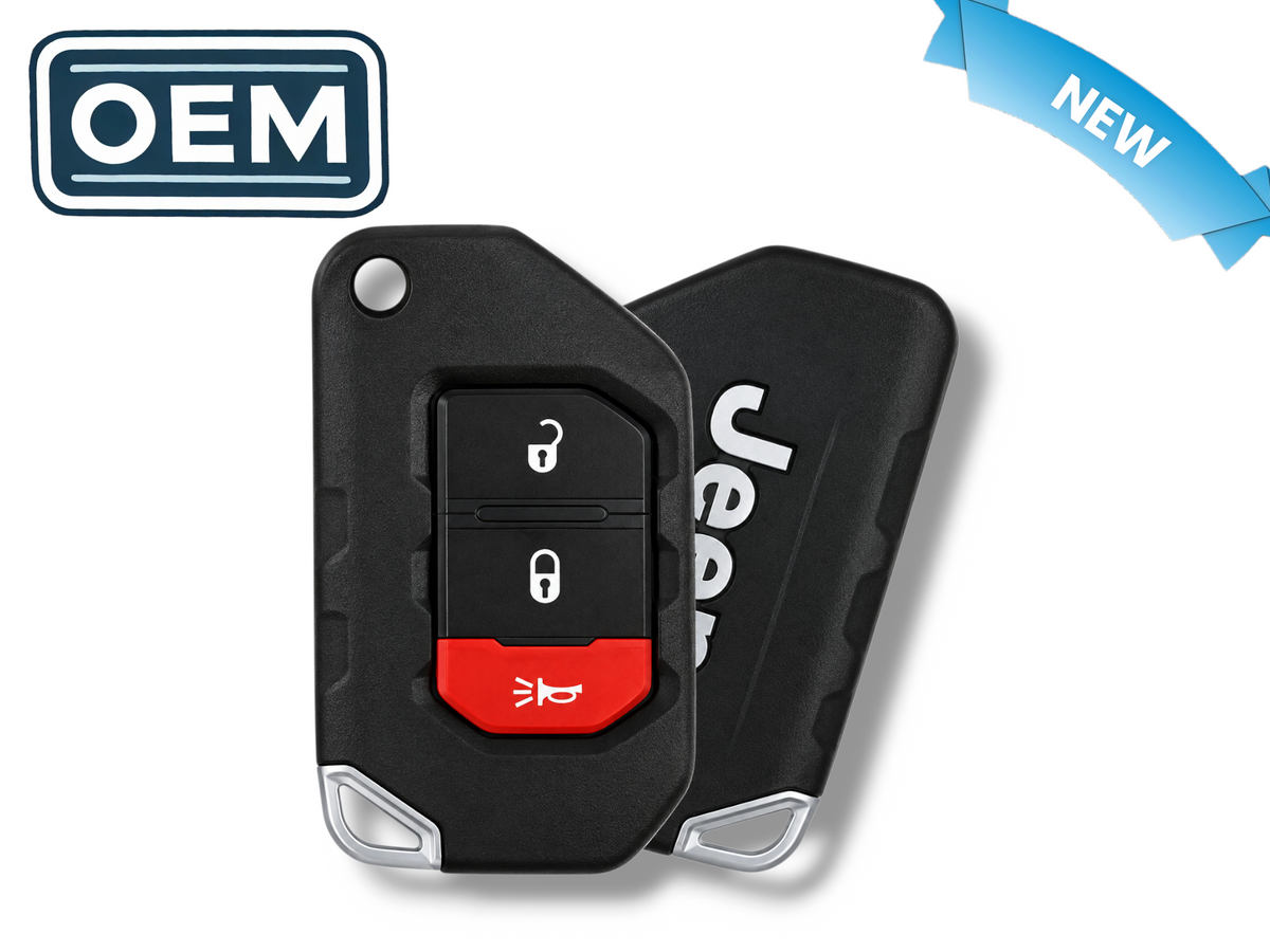 18-25 Jeep Smart Flip Key 3-Button PN: 68416782AA / OHT1130261 (OEM)