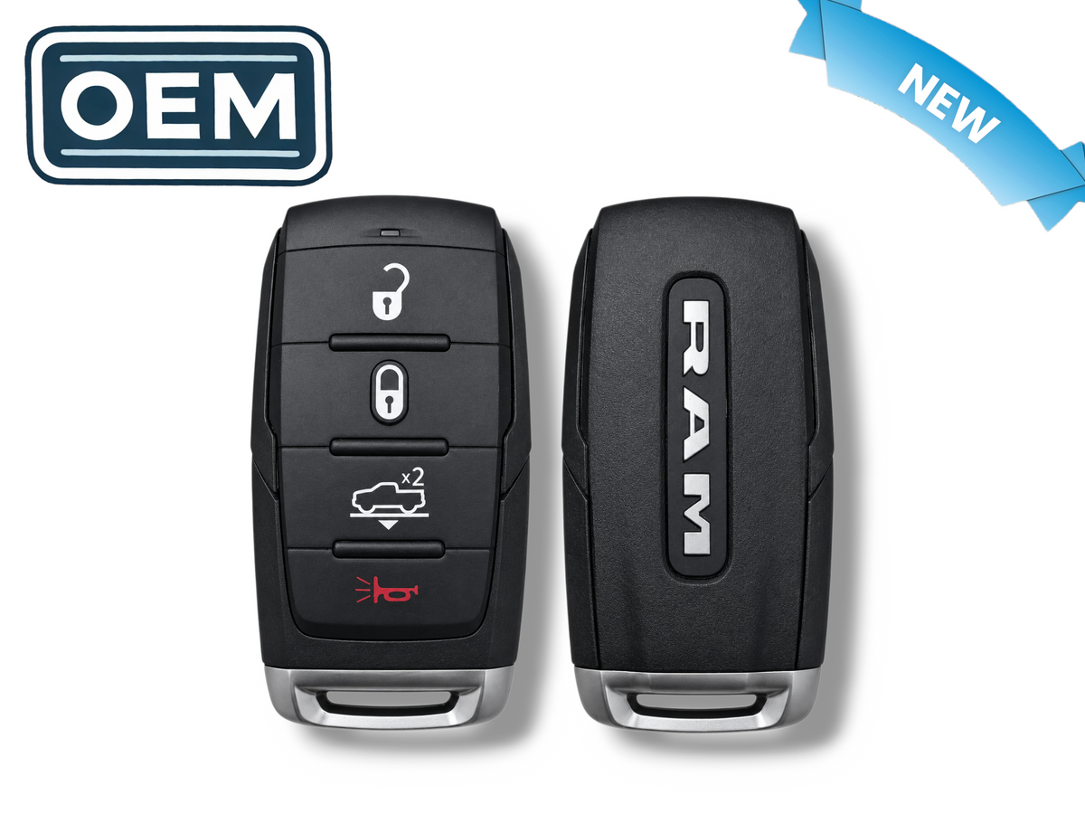 19-24 Ram 1500 Pickup Proximity Smart Key 4 Button Air Suspension OHT-4882056 PN: 68584152AA